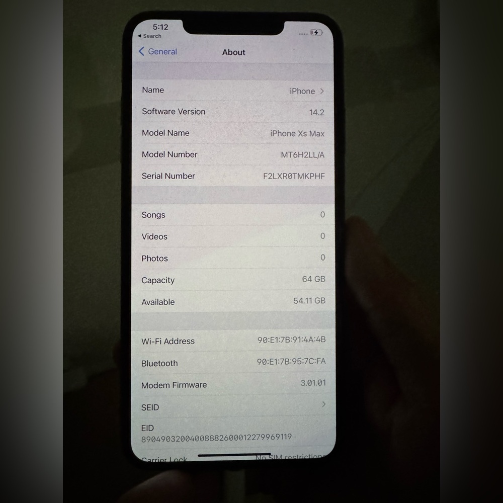 Apple iPhone XS Max with Silver Finish